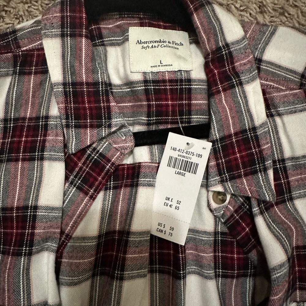NWT A&F Flannel Shirt